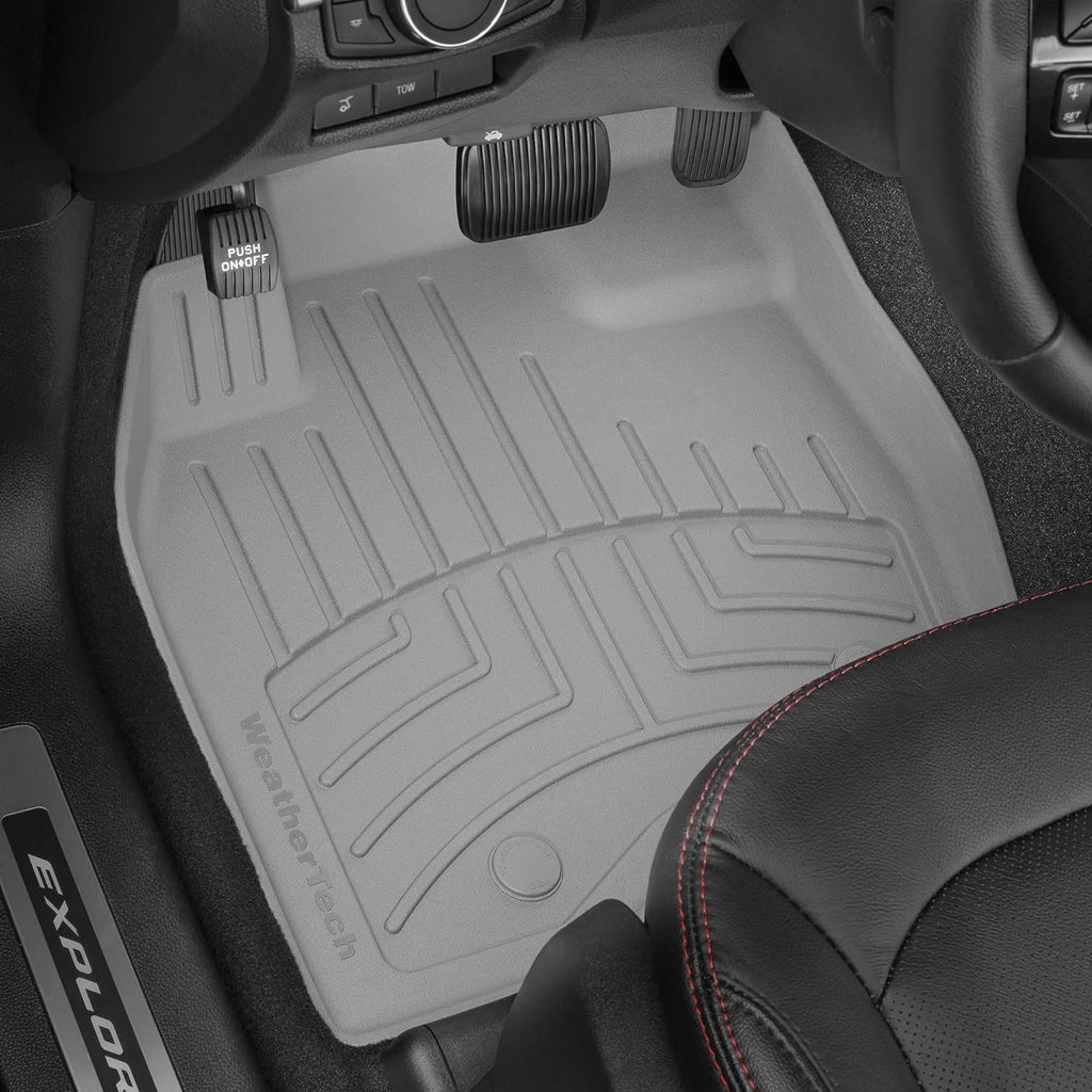WeatherTech FloorLiner HP Custom Fit Floor Mats for VW Atlas Full Set (4515501-451084-2-5IM), Tan