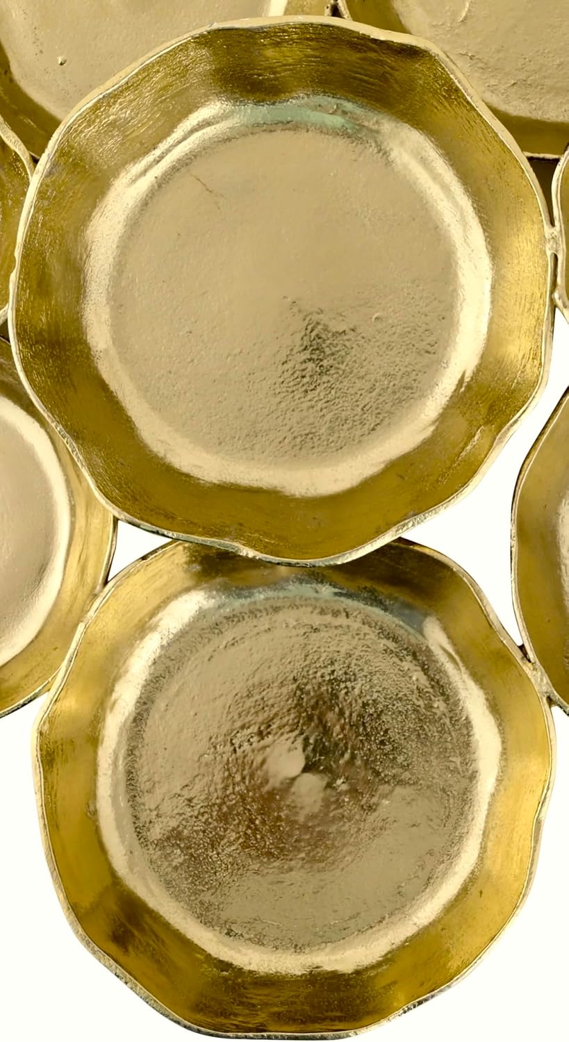 Cruiser's Caché 24' Cluster of 11 Serving Bowls. Rustic Gold Finish, Hand-Crafted, Artisan Made