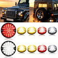 LED Upgraded Light Tail Light Kits, 10Pcs Led Indicator Light Compatible with Land Rover Defender 1990-2016 (White)