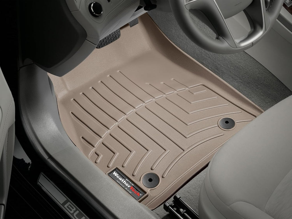 WeatherTech Custom Fit FloorLiners for Buick Lacrosse - 1st Row (459351), Tan