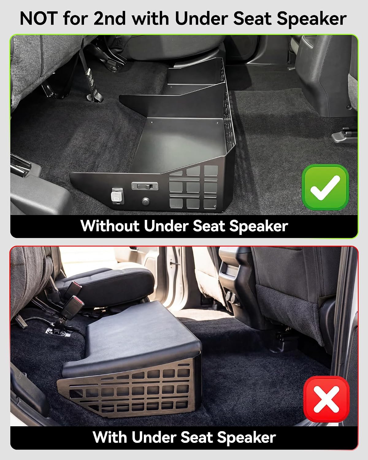 3W Floor Mats for Nissan Frontier 2022-2026 Crew Cab(Not for 2nd with Under Seat Speaker), All Weather TPE Custom Fit Car Liner for Frontier Crew Cab Pickup, Frontier Accessories, Black