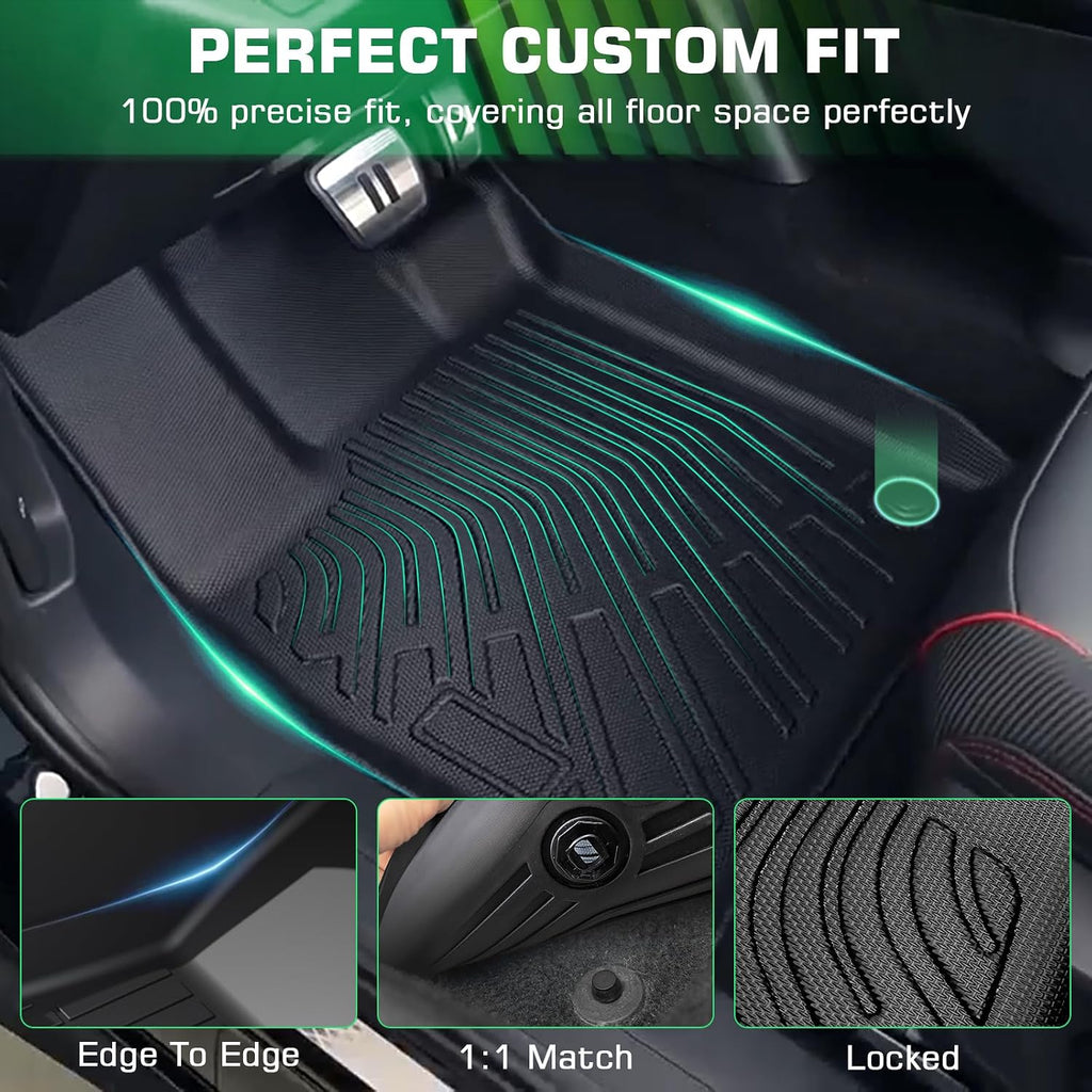 Floor Mats for 2013-2020 Toyota Sienna(Include Limited & Premium), 3 Row Liner Set Custom Fit All Weather Mats for Sienna, Waterproof Anti-Slip Floor Mats for Toyota 7 Passenger Front & 2nd 3rd Row