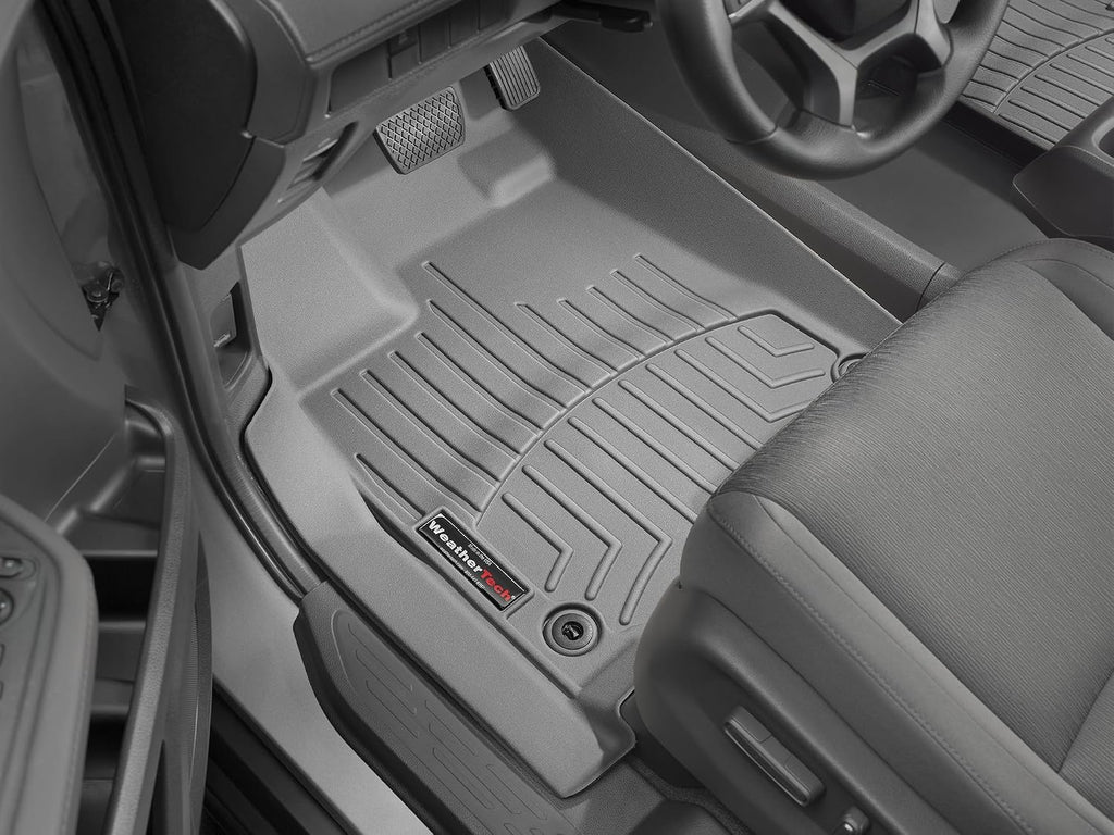 WeatherTech Custom Fit FloorLiners for Ford Transit, E-Transit, Transit - 1st Row (4419041V), Black