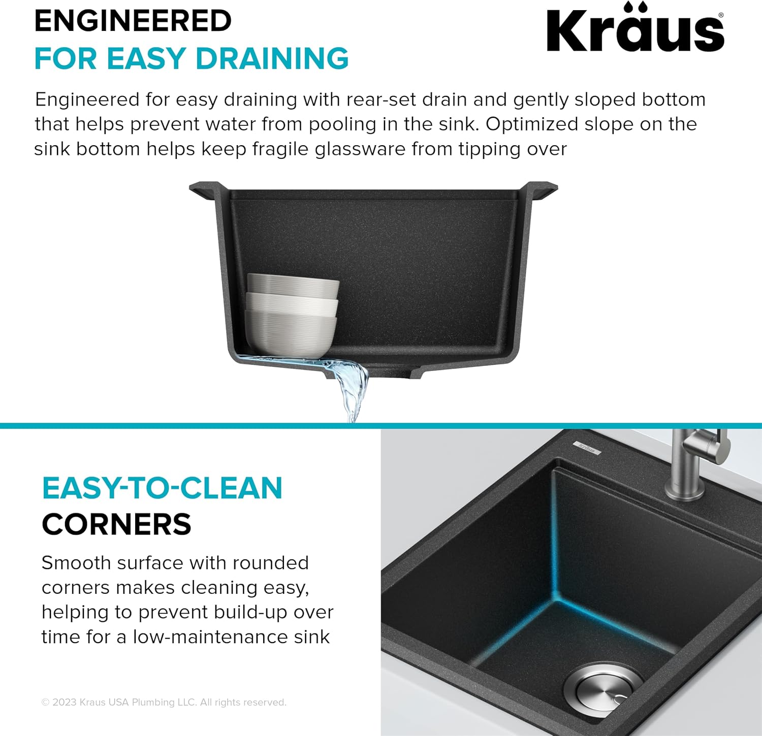KRAUS Bellucci 18-inch Granite Workstation Drop In Top Mount Single Bowl Kitchen Sink in Metallic Black with Accessories, KGTW12-18MBL