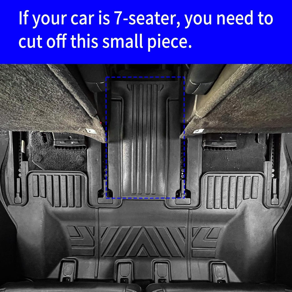 Rongtaod Floor Mats Compatible with 2021-2025 2026 Kia Sorento 6&7 Seats (not for Hybrid) Cargo Mat Cargo Liner Back Seat Cover 2024 Sorento Accessories (Trunk Mat with Backrest Mat+Floor Mats)