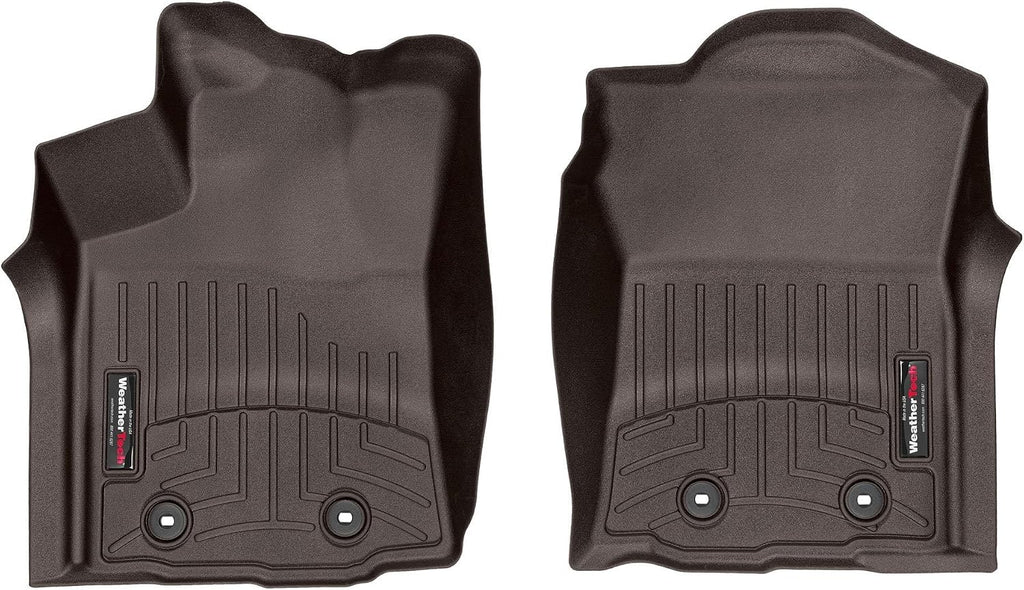 WeatherTech Custom Fit FloorLiners for Toyota Tacoma, Tacoma, 1st Row (4712991), Cocoa
