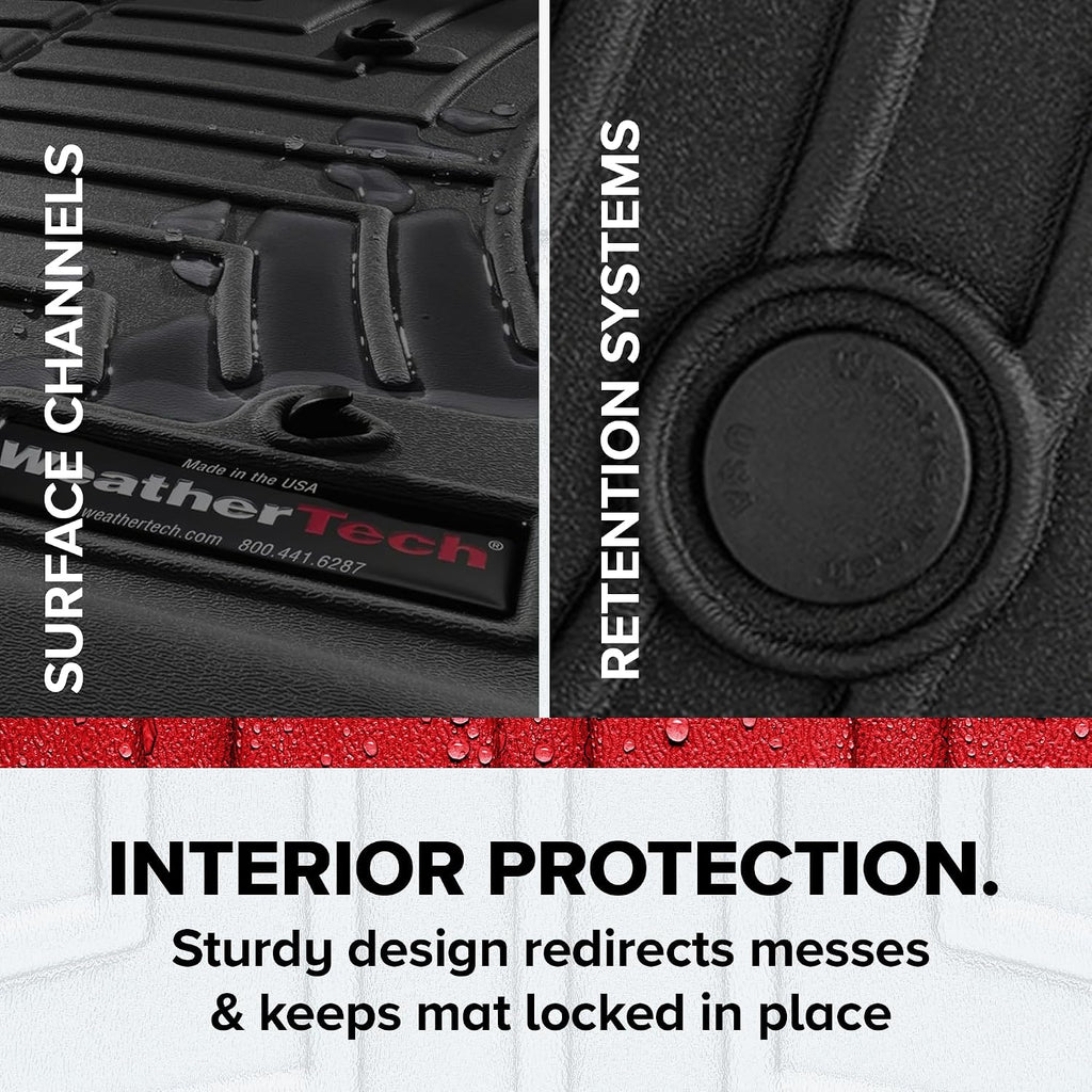 WeatherTech Custom Fit FloorLiners for Hyundai Palisade - Full Set (451947-1-2-3), Tan