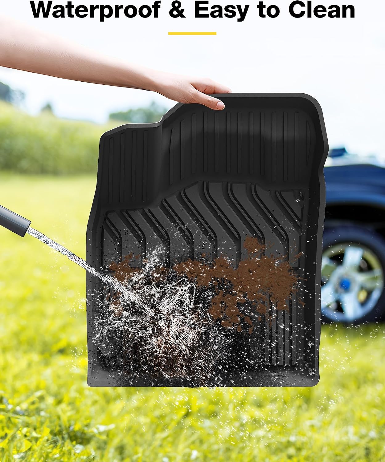 3W 2014-2020 Nissan Rogue Floor Mats Custom Fit for Nissan Rogue Accessories TPE All Weather Floor Liner, 1st and 2nd Row Car Mats (NOT for Rouge Sports and Select Models)