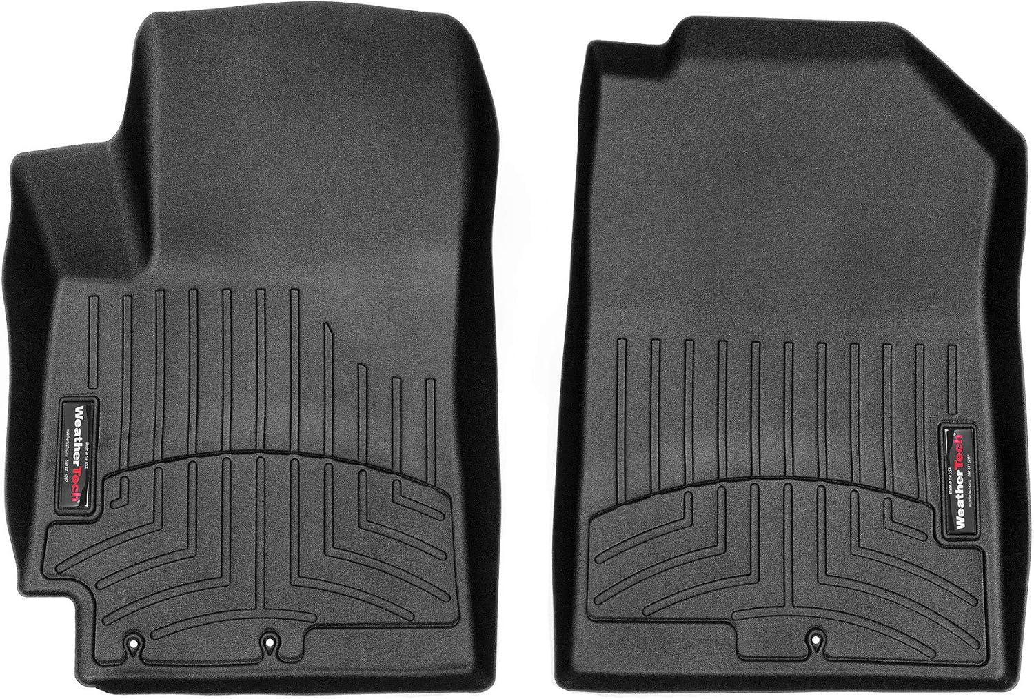 WeatherTech Custom Fit FloorLiners for Kia Rio, Rio 5-Door, 1st Row (4412401), Black