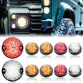LED Upgraded Light Tail Light Kits, 10Pcs Led Indicator Light Compatible with Land Rover Defender 1990-2016 (Smoked Lens)