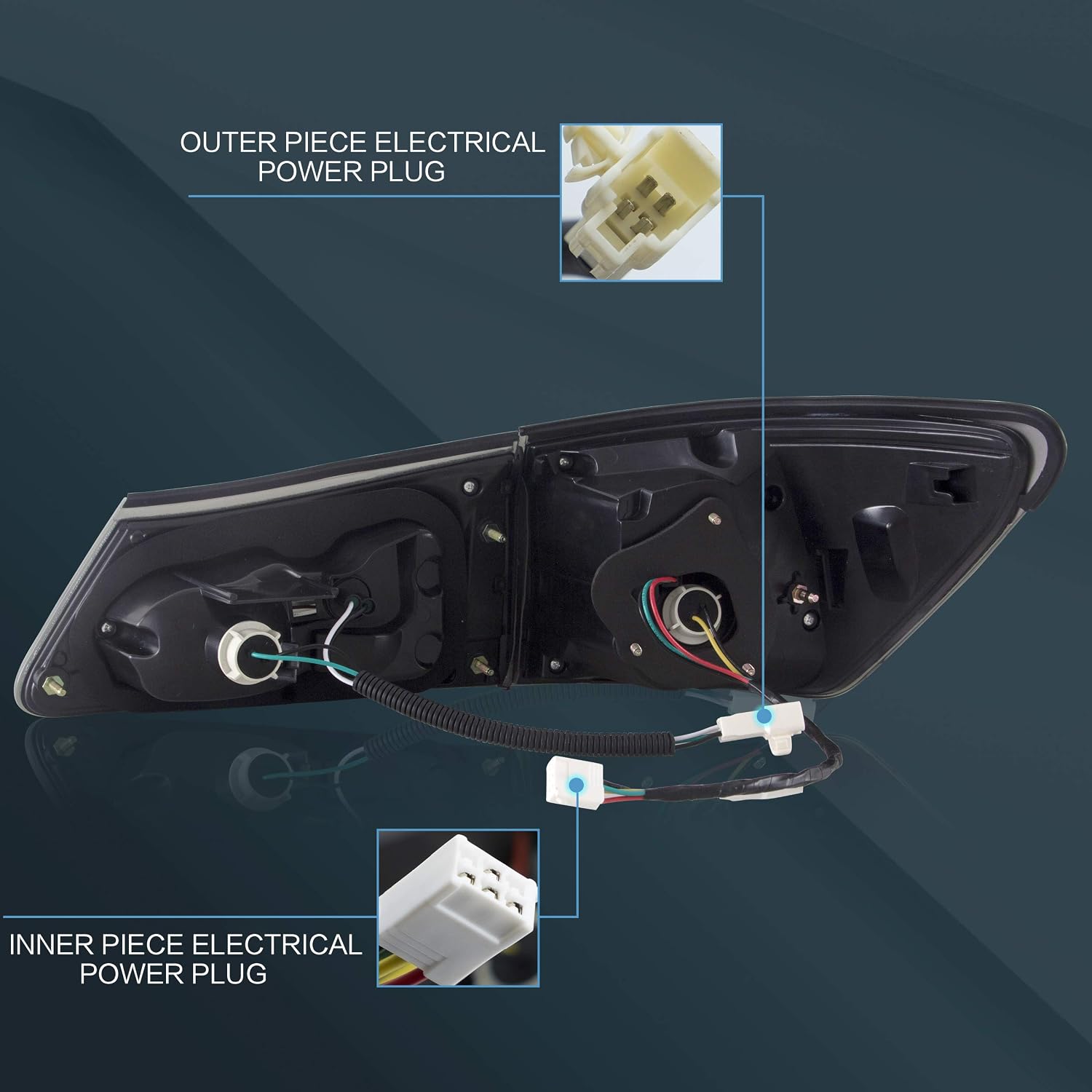 VLAND Headlights and Tail lights Fit for Lexus IS250 IS350 IS22d 2006-2012, ISF 2008-2014 4-Door Plug-and-play, (Amber+Smoked)