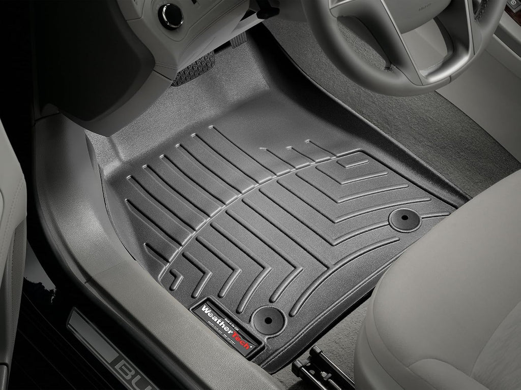 WeatherTech Custom Fit FloorLiners for Buick Lacrosse - 1st Row (449351), Black