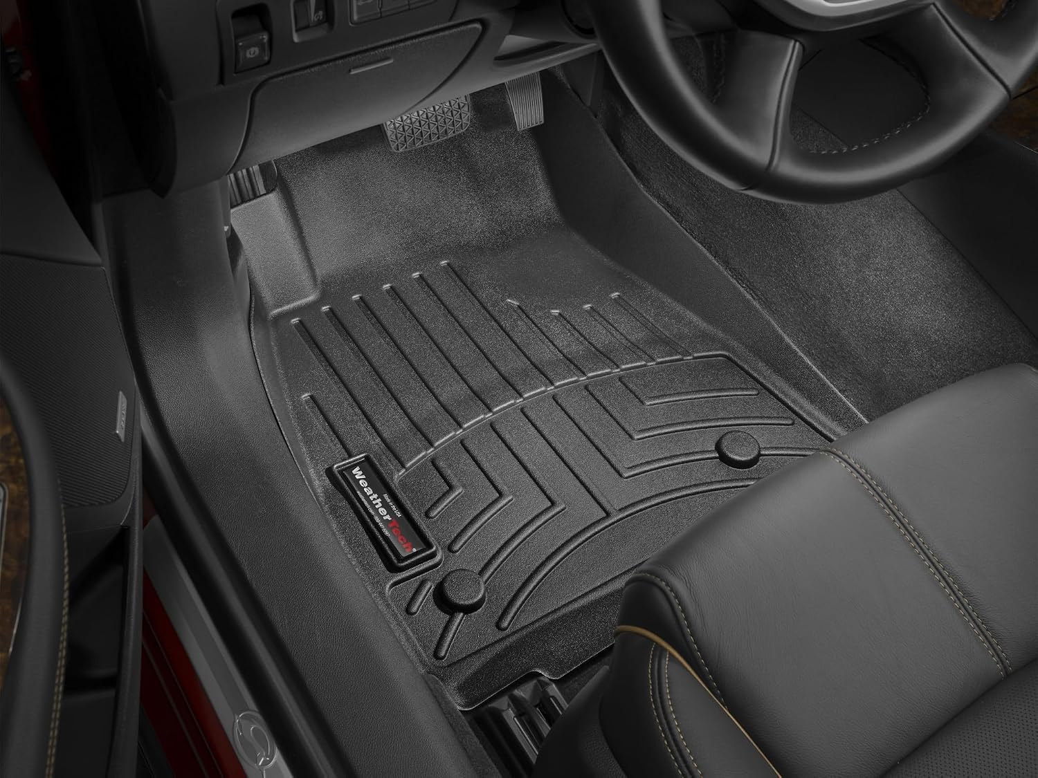 WeatherTech Custom Fit FloorLiners for Chevrolet Impala - 1st Row (445341), Black
