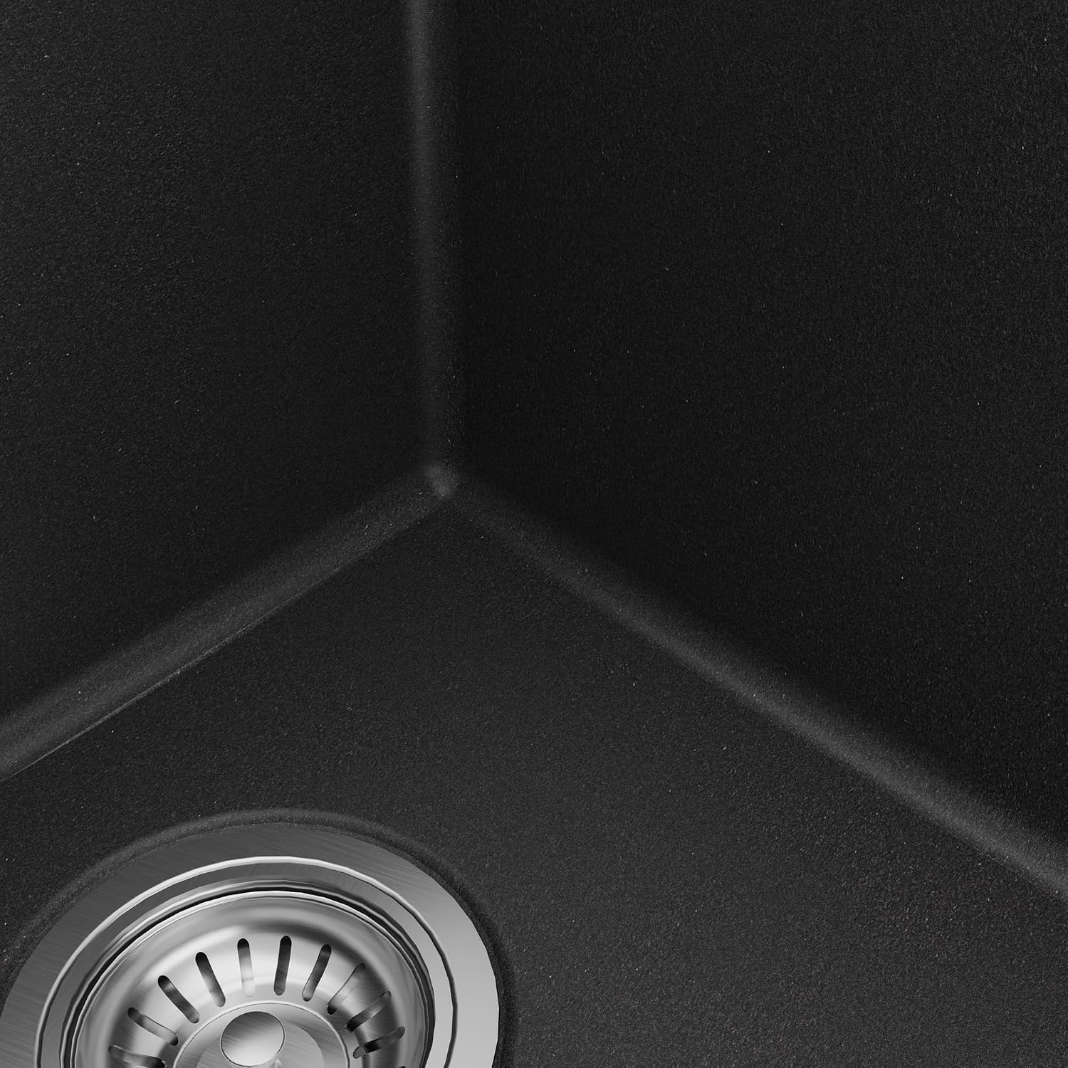 Karran QT-810 33' Top Mount Double Equal Bowl Quartz Kitchen Sink Kit in Black