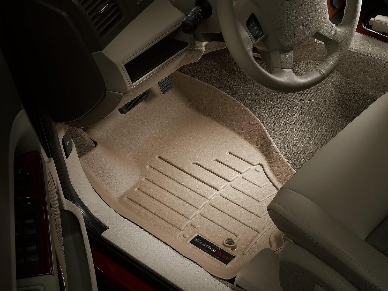WeatherTech Custom Fit FloorLiners for Jeep Commander, Grand Cherokee, 1st Row (450131), Tan