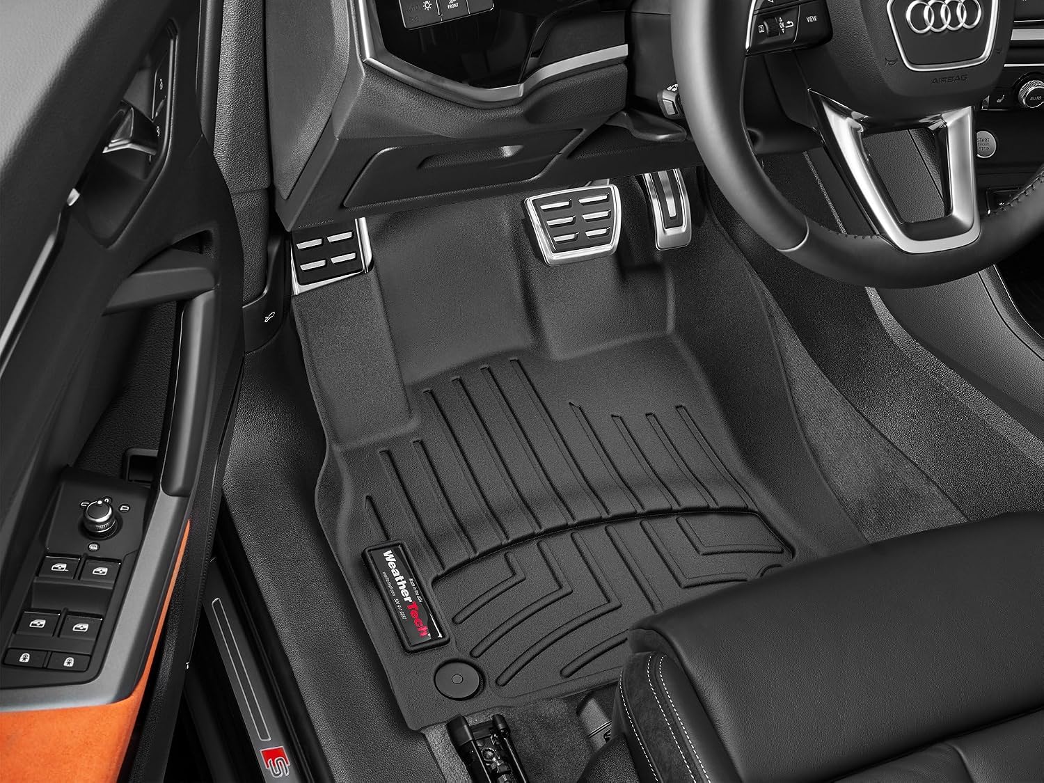 WeatherTech Custom Fit FloorLiners for Audi Q3-1st Row (4415441), Black