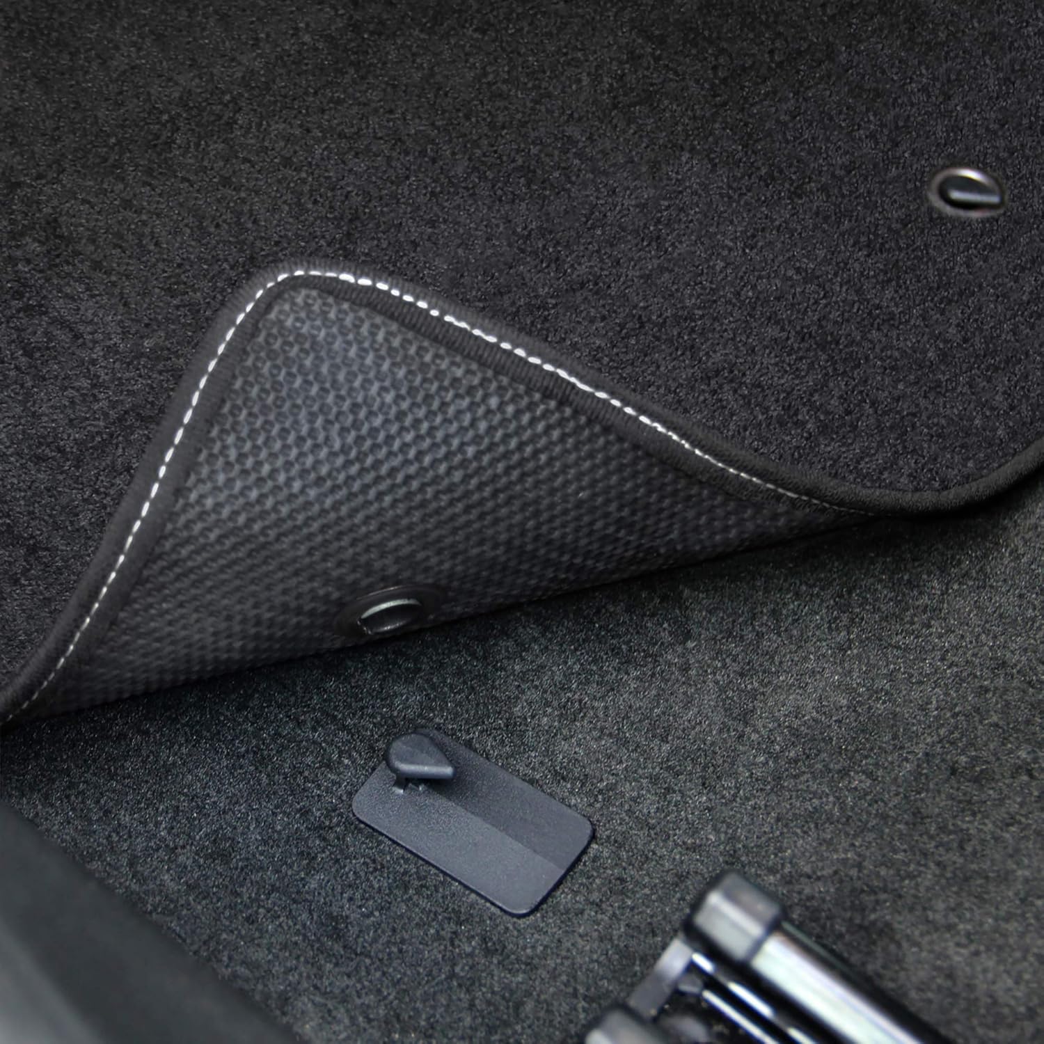 Lloyd Mats Floor Mats for Chevrolet C6 Corvette 2007.5-2013.5 | 2PC Front Mats | Charcoal | Non-Slip Backing