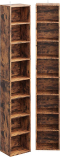 IRONCK Tall Narrow Bookshelf 8 Tiers 71in Set of 2, Compact Corner Bookcase, Easy to Match for Living Room, Office, Study, Bedroom