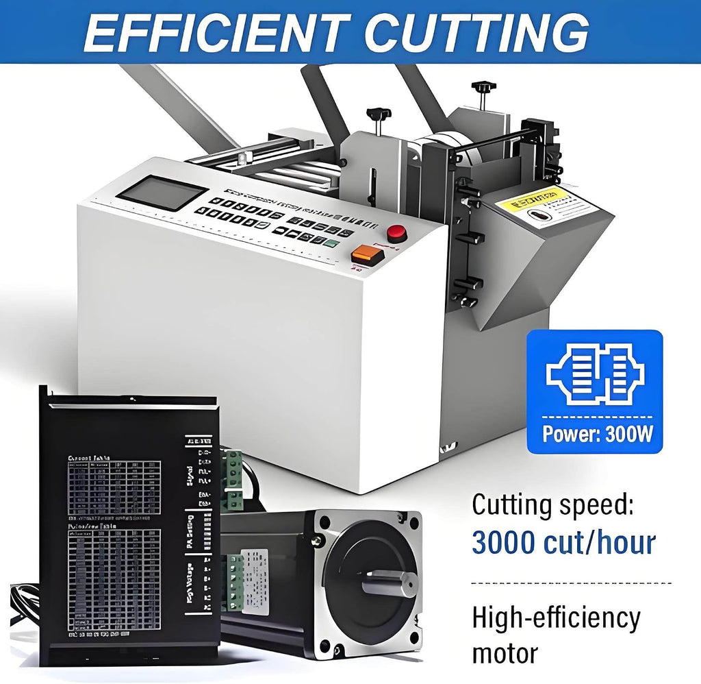 Fully Automatic Heat-Shrink Tube Micro-Computer Cutting Machine, 300W Electric Tube Cable Pipe Cutter, Cutting Accuracy 0.1Mm, for Sleeve Rubber/Plastic Tube