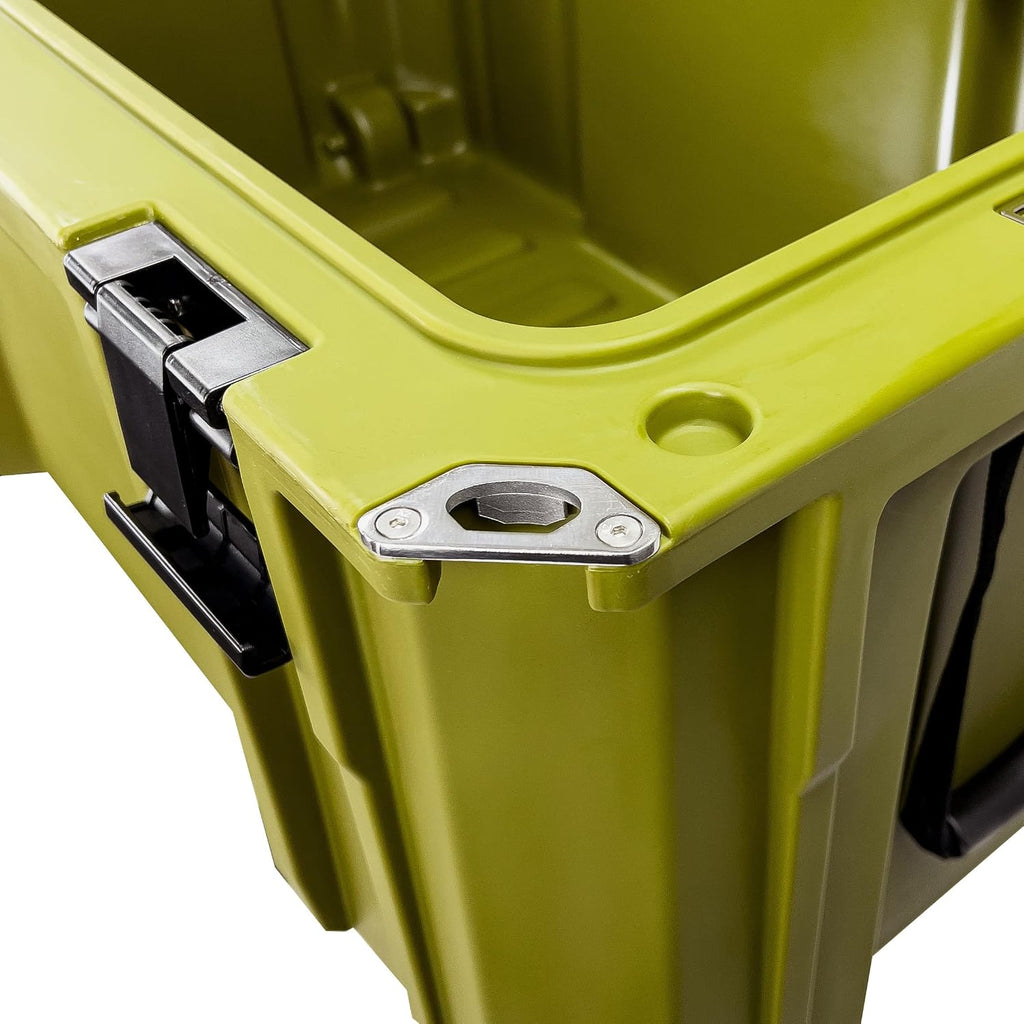 SR-50 Crossover Overland Cargo Case, Equipment Hard Case, Roto Molded, Stackable with Pad-Lock Hasp, Strap Mountable, TSA Standard, IPX4 Rated, 50 Liters (Green)