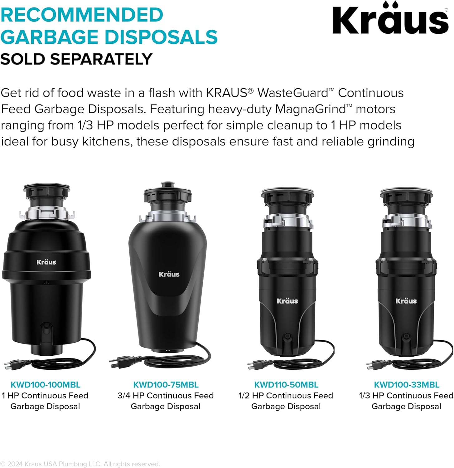 KRAUS Quarza 33-inch Drop-In/Undermount 60/40 Double Bowl Granite Kitchen Sink in Black, KGD-442BLACK