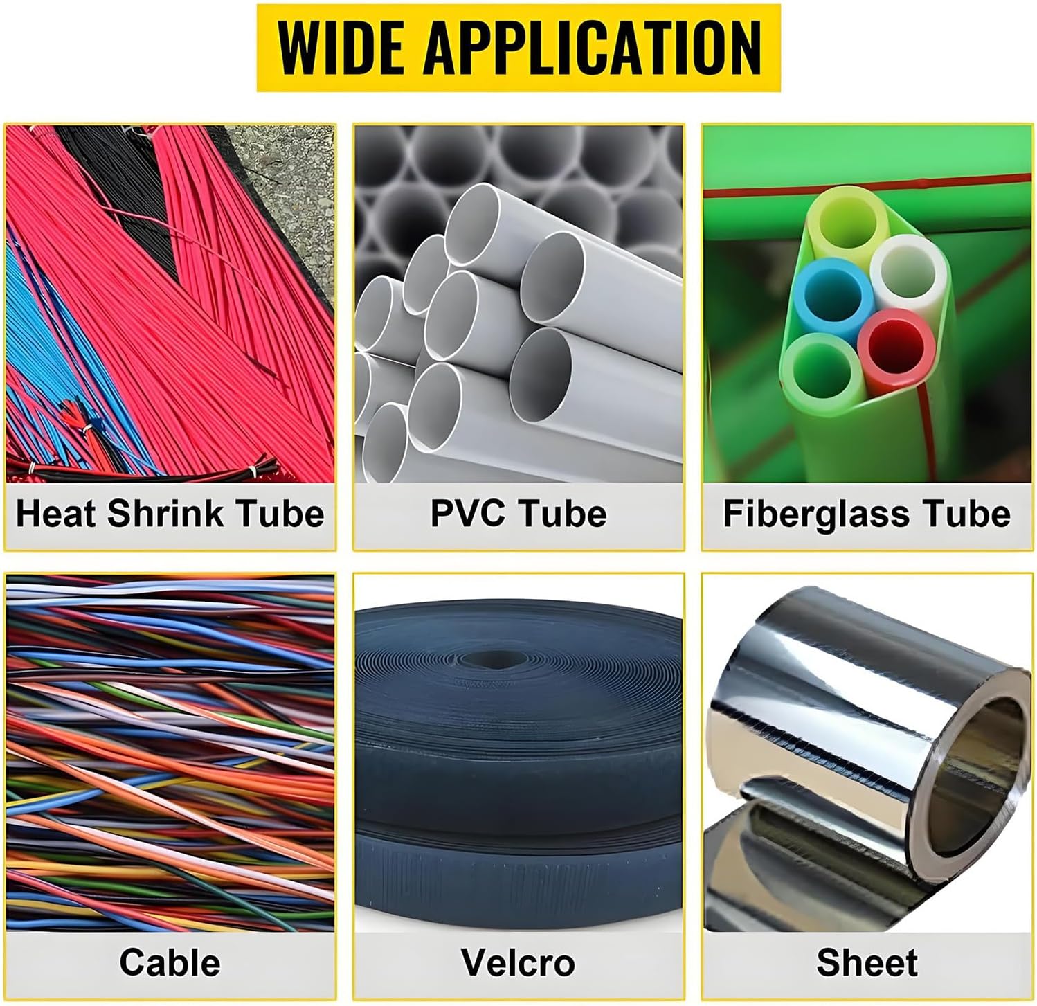 Fully Automatic Heat-Shrink Tube Micro-Computer Cutting Machine, Cable Pipe Cutter Cutting Width 100 mm Cutting Accuracy 0.1Mm for Sleeve Rubber/Plastic Tube
