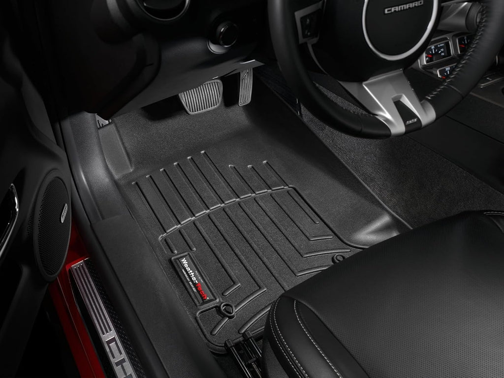 WeatherTech Custom Fit FloorLiners for Chevrolet Camaro, Camaro, 1st Row (442671), Black