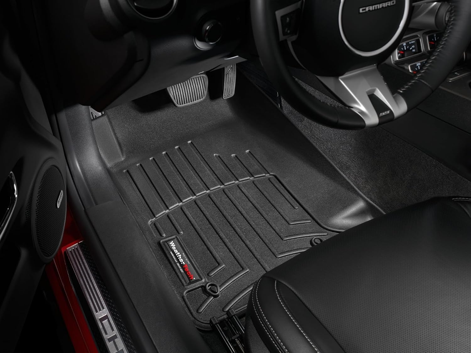 WeatherTech Custom Fit FloorLiners for Chevrolet Camaro, Camaro, 1st Row (442671), Black