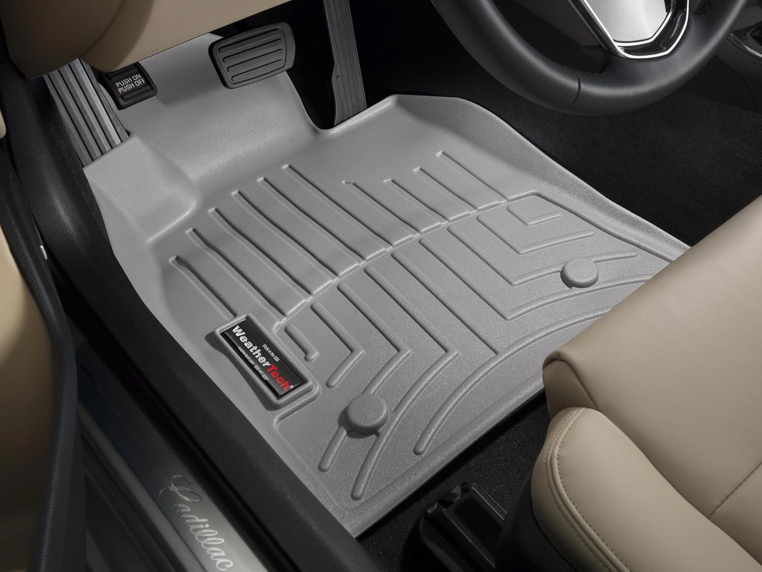 WeatherTech Custom Fit FloorLiners for Cadillac CTS, CTS, CTS - 1st Row (464971), Grey