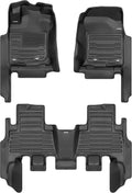 TuxMat - for Toyota 4Runner 5-Seater 2013-2024 Models - Custom Car Mats - Maximum Coverage, All Weather, Laser Measured - This Full Set Includes 1st and 2nd Rows