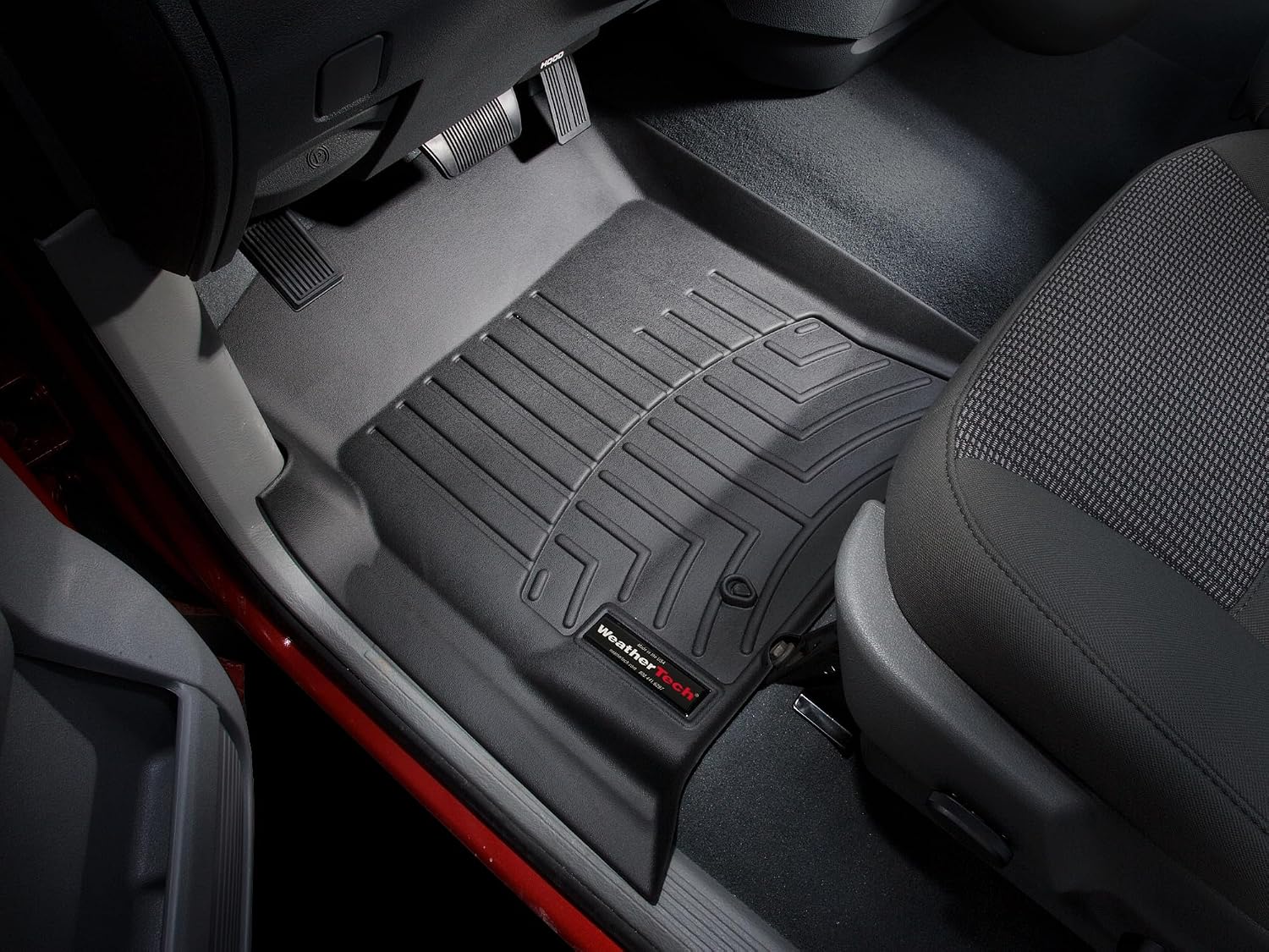 WeatherTech Custom Fit FloorLiners for Dodge Ram Truck 1500, Ram Truck 2500/3500-1st Row (440121), Black