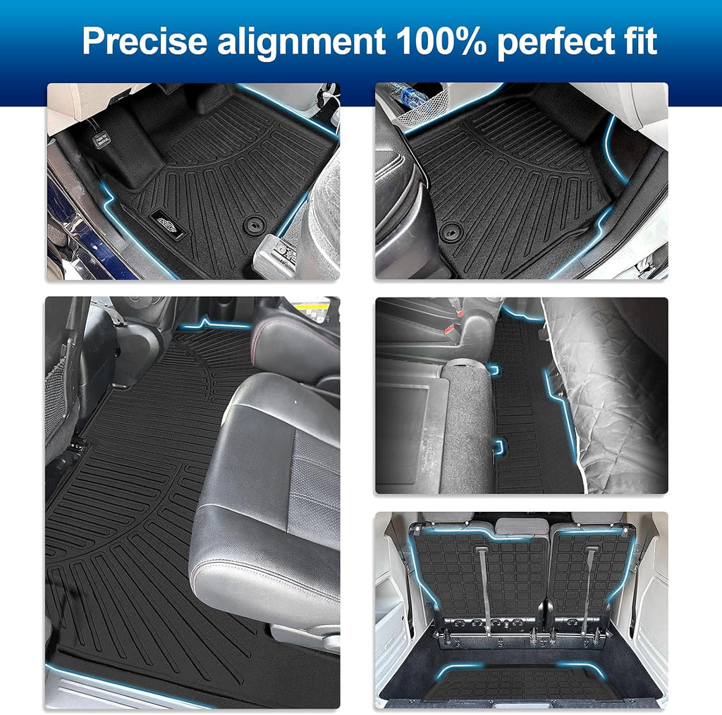 Peleus Floor Mats & Trunk Mat for 2024 2025 2026 Lincoln Nautilus All Weather TPE Protection Floor Liners Full Set with Cargo Liner for Lincoln Nautilus Accessories