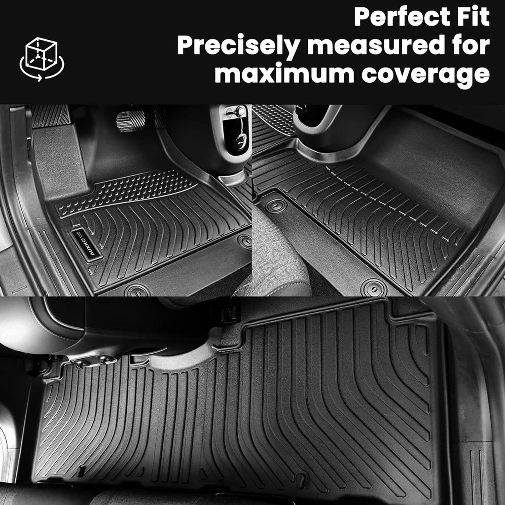 Auxko All Weather Floor Mats Cargo Mat with Backrest Mat for Kia Sportage 2026-2023 Gasoline All Season TPE Accessories Odorless Anti-Slip Floor Liners Trunk Tray with Back Seat Protector