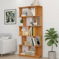 5-Tier Tall Bookshelf, Narrow Wood Bookcase, Dark Oak | 64.56' freestanding open display shelf for books, décor, and storage in living rooms, bedrooms, or home offices