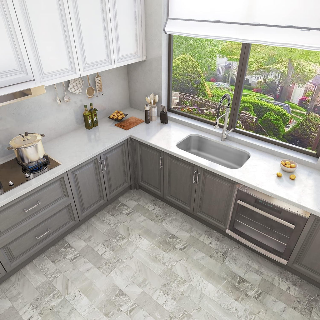Sinber MU3118S 31' x 18' x 9' Undermount Single Bowl Kitchen Sink with 18 Gauge 304 Stainless Steel Satin Finish (Sink Only)