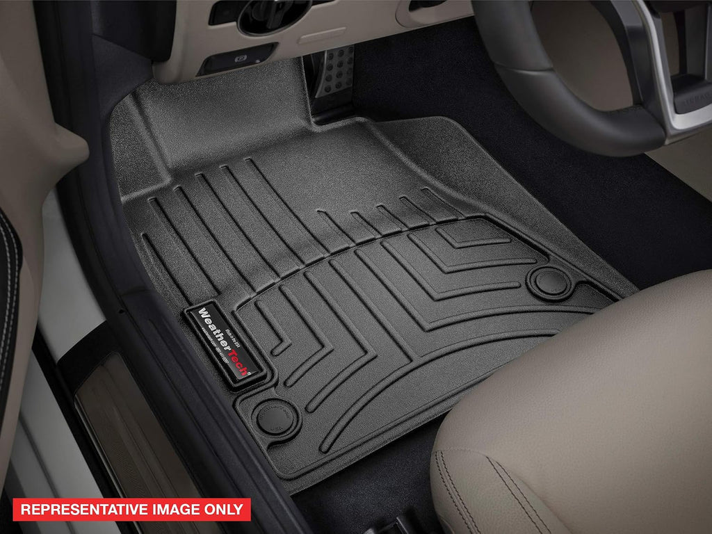 WeatherTech Custom Fit FloorLiners for Chevrolet Malibu, Aura, Malibu - 1st Row (442261), Black