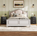 WLIVE Black Night Stand Set of 2 with 3 Drawers, Small Wooden Nightstand Sets, Bed Side Tables for Bedroom, Living Room, Dorm, Modern Minimalist Bedside Table, 12.9' D x 16' W x 21.6' H