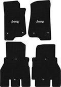 Lloyd Mats Floor Mats for Jeep Wrangler JL 2018-2025 | 4PC Set (2PC Front + 2PC Rear) | Black | Non-Slip Backing | 4-Door (Not 4xe)