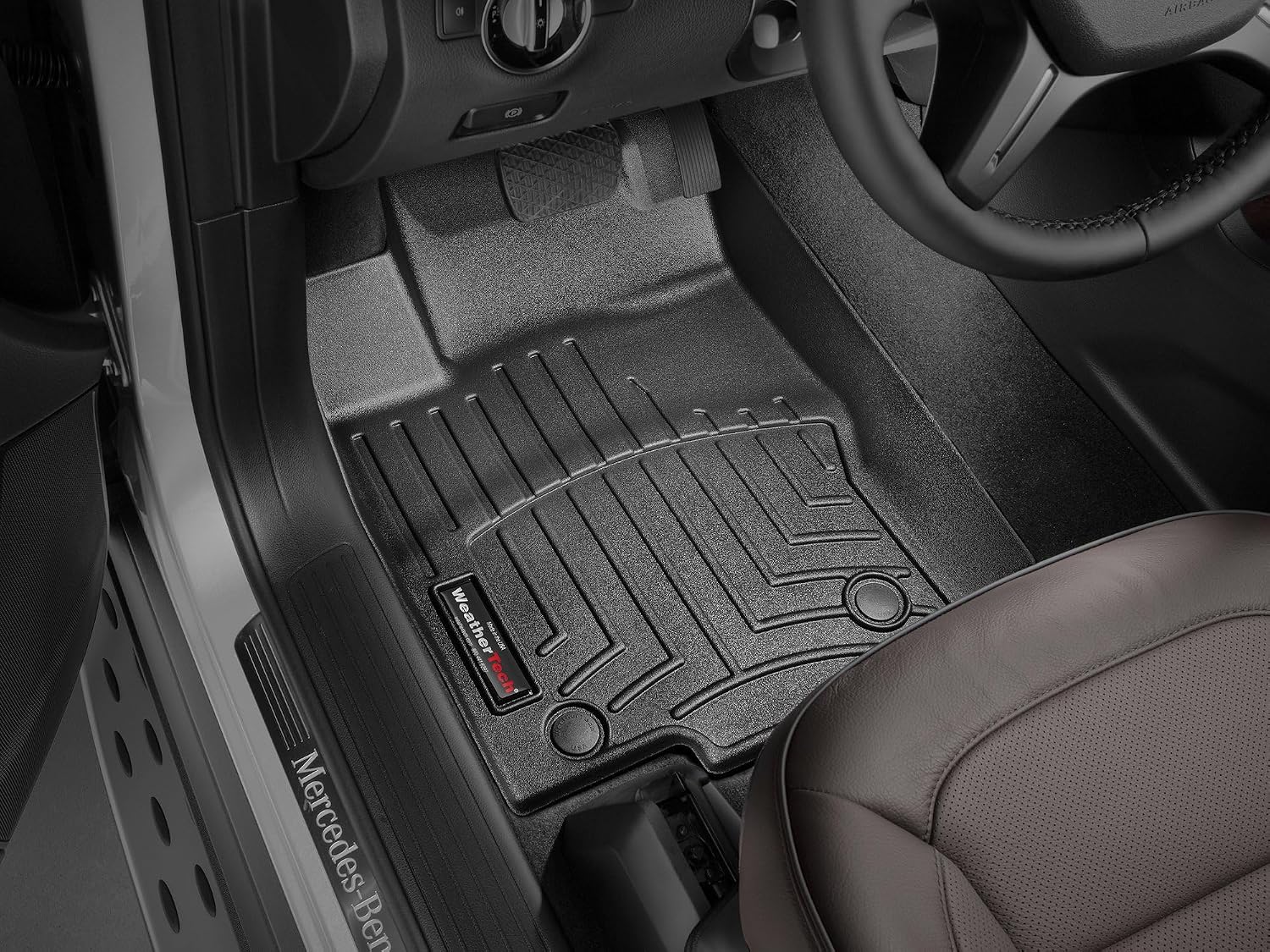 WeatherTech Custom Fit FloorLiners for - 1st Row (4415931), Black