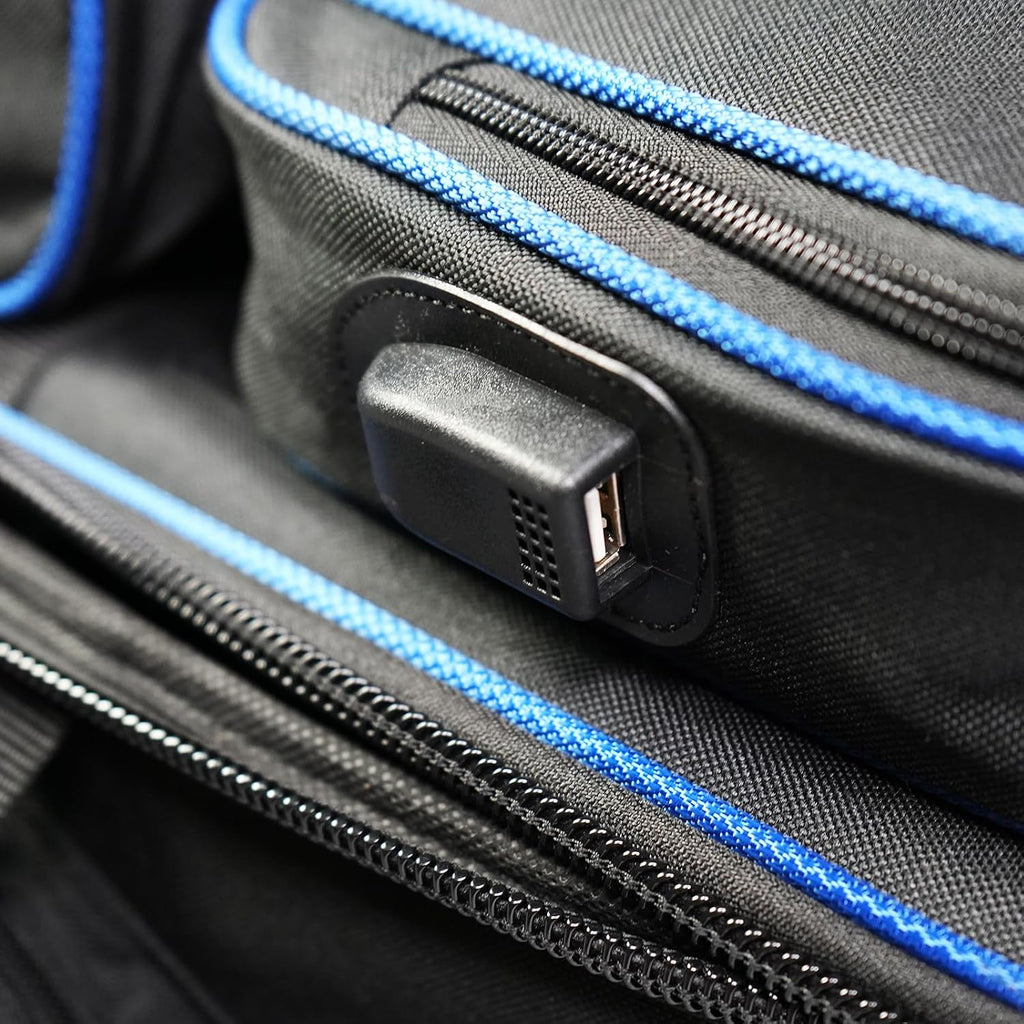 ELITE 3 Ball Slim Triple Tote Bowling Bag | Great for Tournaments and Travel | Rolling Bowling Bag With Wheels | Removable Shoe Compartment | Bowling Bags With USB Charging Port and Storage Pockets