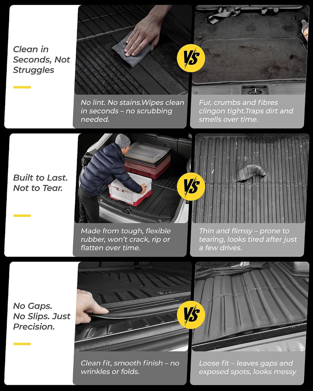 3W Backrest Liner & Cargo Liner for Nissan Pathfinder 2022-2026 (7&8 Seats), Cargo Liner Trunk Mat TPE All Weather Back Seat Cover Protector Pathfinder Accessories