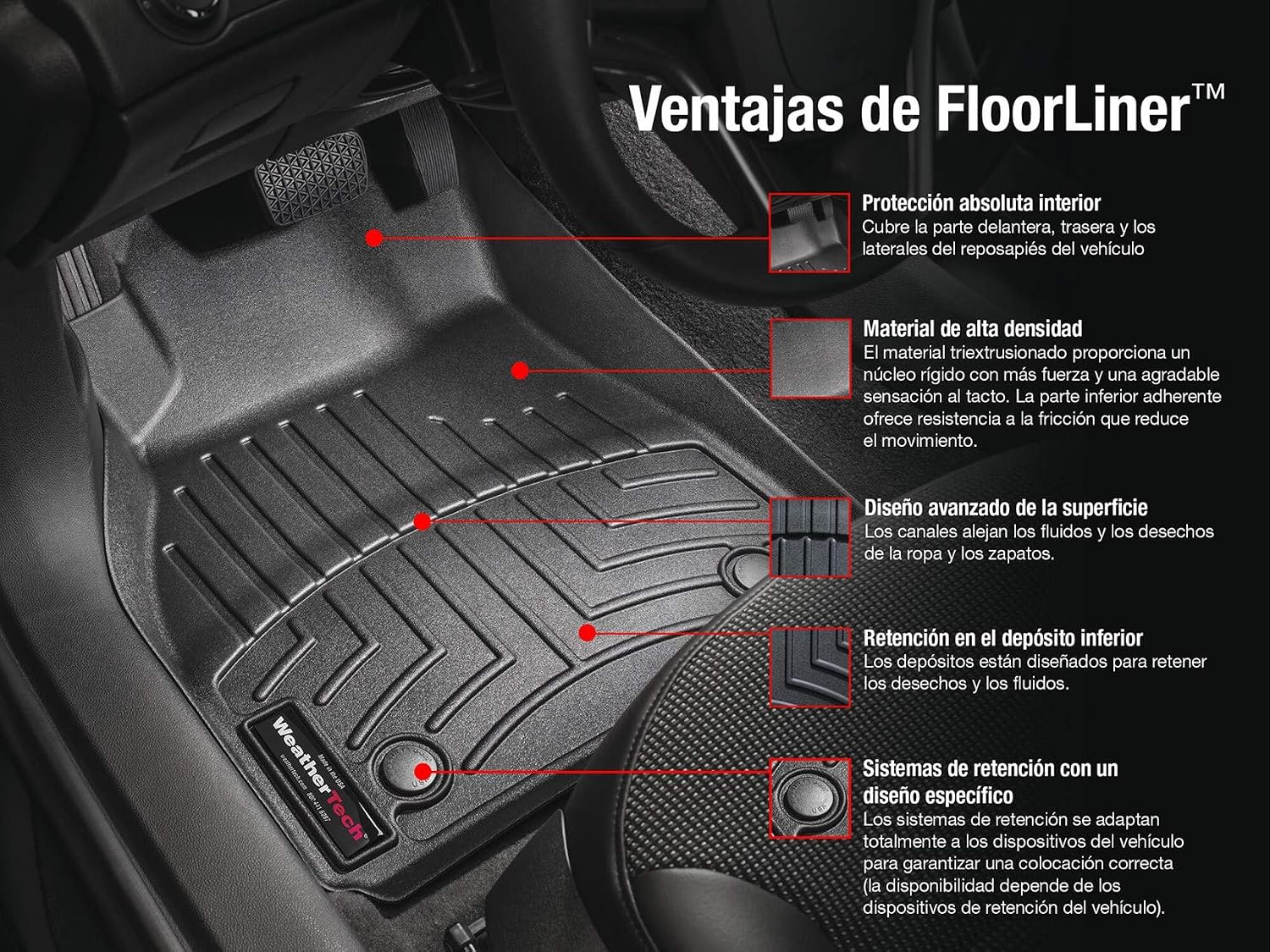 WeatherTech FloorLiner HP Custom Fit Floor Mats for Audi A3 Sportback e-tron, RS3, A3-1st Row (474961IM), Cocoa