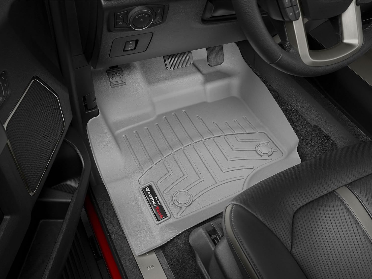 WeatherTech Custom Fit FloorLiners for Ford Ranger, Ranger, 1st & 2nd Row (4415181V-4415183), Black