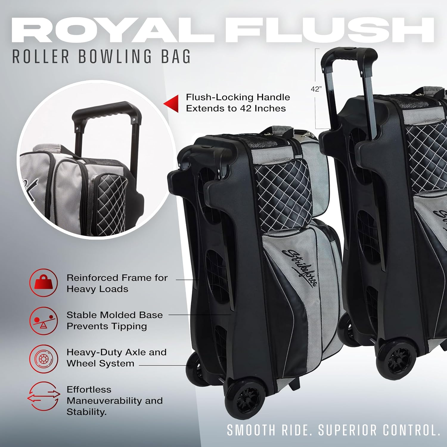 KR Strikeforce Royal Flush Triple Roller Bowling Bag