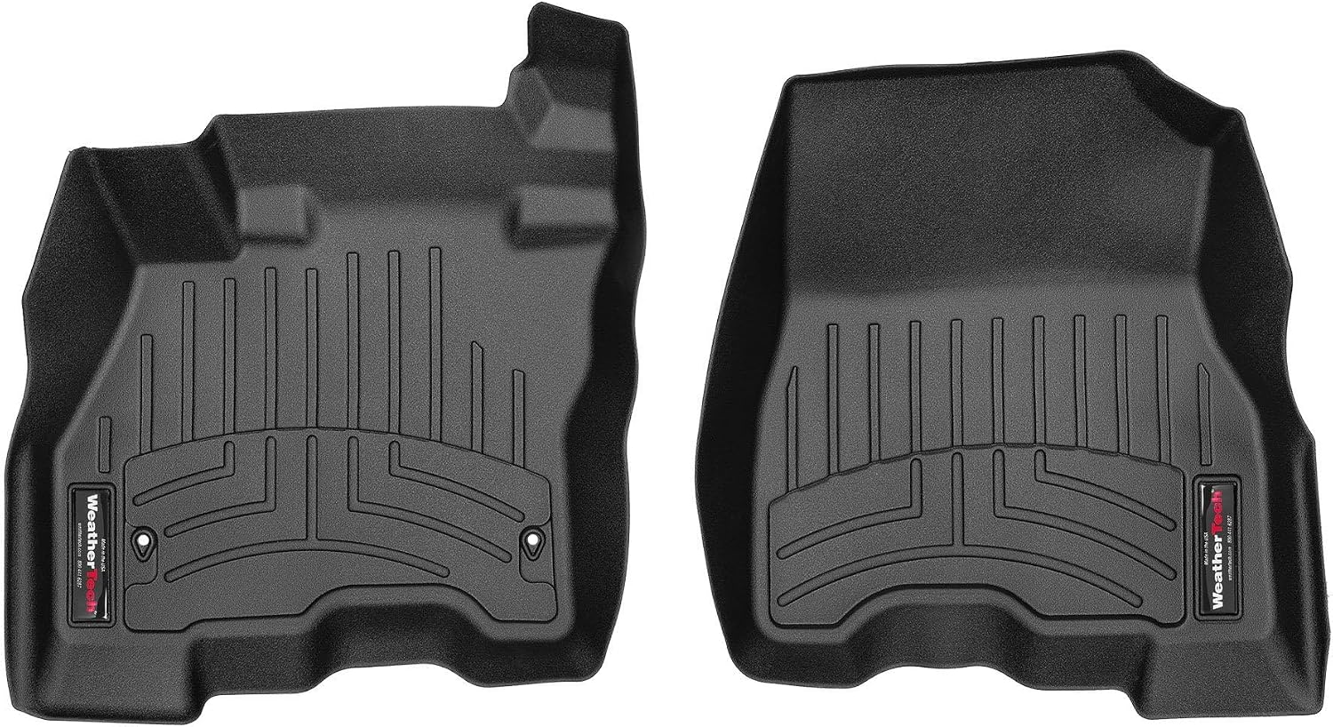WeatherTech Custom Fit FloorLiners for Nissan Leaf - 1st Row (4415401), Black
