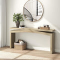 Epecoya Rustic Wood Console Table Entryway 63-Inch, Farmhouse Entrance Tables Narrow Long Wooden, Modern Console Tables for Entryway, Living Room, Light Tan Wood