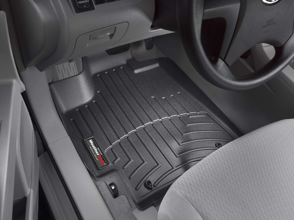 WeatherTech Custom Fit FloorLiners for Toyota Highlander - 1st Row (441151), Black