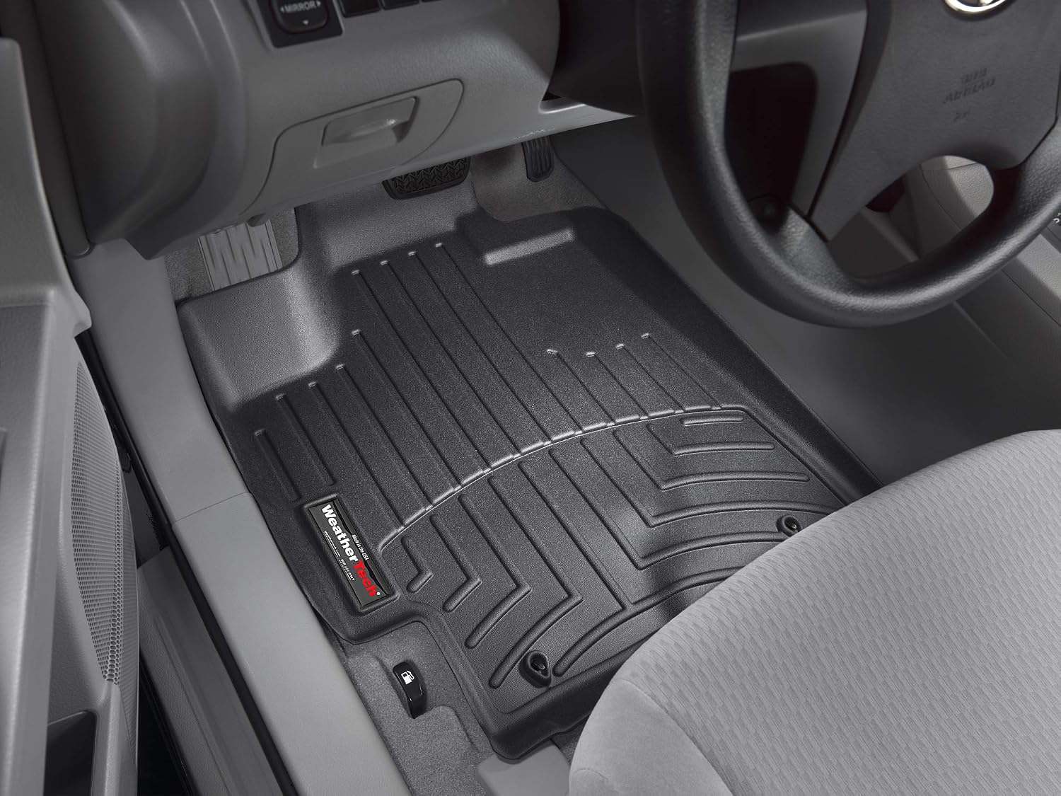 WeatherTech Custom Fit FloorLiners for Toyota Highlander - 1st Row (441151), Black