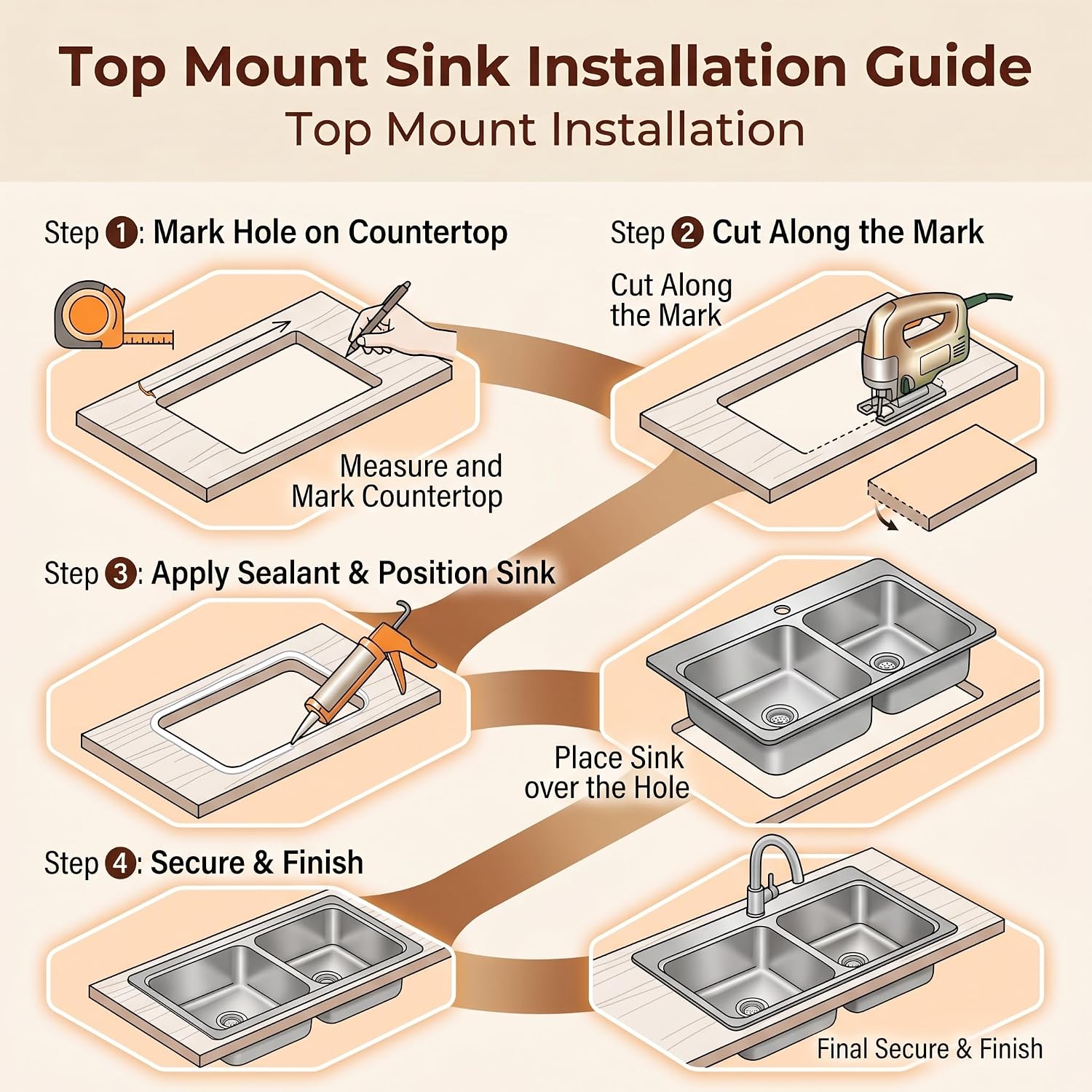 Rhbamoa 30 Inch Double Farmhouse Sink,16-Gauge T304 Stainless Steel Drop In Farm Sink,50/50 Topmount Double Bowl Apron Front Farm Sinks,10 Inch Deep Workstation Sinks with All Accessories
