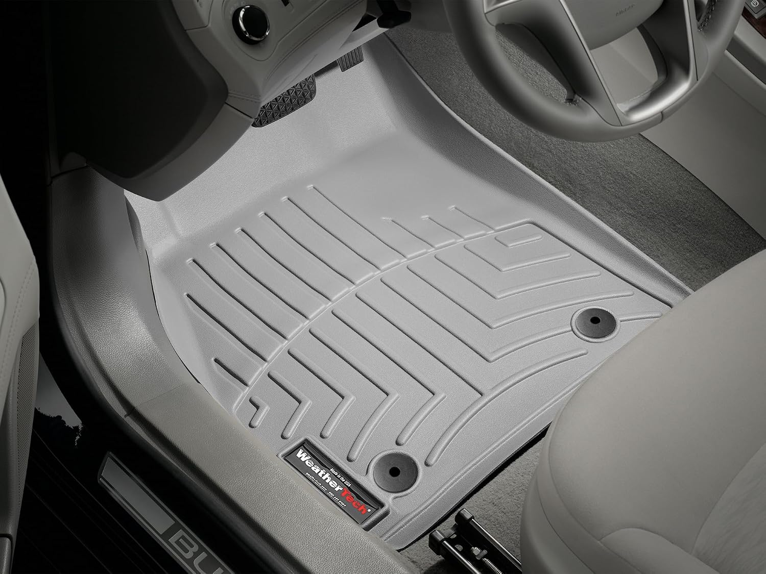 WeatherTech Custom Fit FloorLiners for Buick Lacrosse - 1st Row (469351), Grey